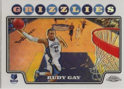 2008-09 Topps Chrome Refractor Rudy Gay #76 - Image 1 of 2