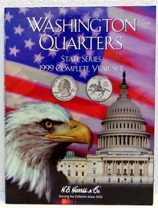 Washington Quarters State Series 1999 Complete Year Set EMPTY Folder - Picture 1 of 3
