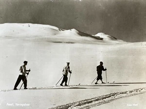 Fossli Norway Post Card RPPC Reproduction Vintage Arctic Hiking Expedition - Picture 1 of 6