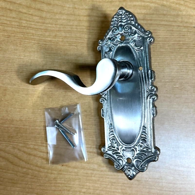 Perilla de puerta Emtek Grande Victoriana plata maciza rosa maniquí individual Foto 1 de 3