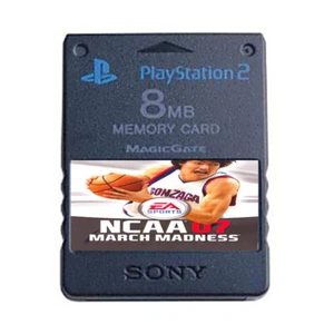 Tarjeta de memoria oficial NCAA March Madness 07 PS2 desbloqueada guardar - Imagen 1 de 8