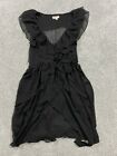 Olsenboye Party Dress Junior Cocktail Ruffle Shortsleeve Fun Unique Size 5 Black