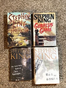 Steven King 4 Books 1st Ed HC Bag of Bones Desperation Geralds Game Tom Gordon - Picture 1 of 12