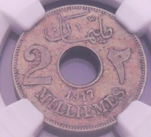 AH 1335 /1917  Egypt  2 M , NGC XF 45 , nice older coin     #  1504 - Picture 1 of 4