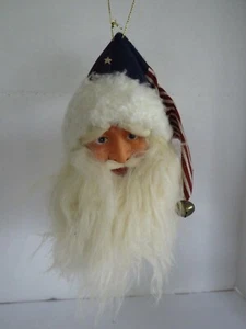 BABBO NATALE IN TESSUTO CON CAPPELLO ROSSO, BIANCO E BLU 6" - Foto 1 di 7