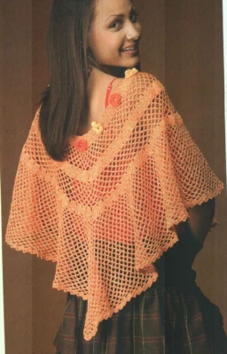 PONCHO SOL MUJER CROCHET PATRÓN INSTRUCCIONES Foto 1 de 2