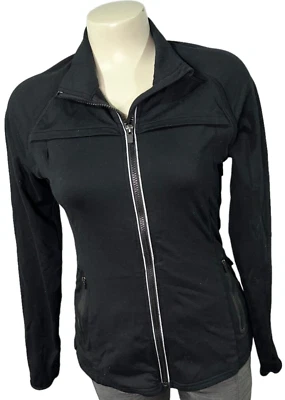Chaqueta sudadera para mujer Fabletics talla S negra lisa manga larga cremallera completa Foto 1 de 4