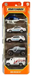 2024 Matchbox MBX Rescue III 5-Pack | Ford Police Interceptor | Utility | FSB - Picture 1 of 5