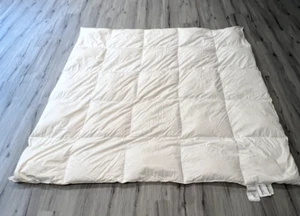 Ikea Mysa Ronn Goose Down Queen Size Comforter Fluffy White Extra Warm 86x86 - Picture 1 of 4