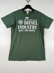 Diesel Kids Boys Diesel Industry Only The Brave Graphic T Shirt Green Sz 17x24 - Picture 1 of 12
