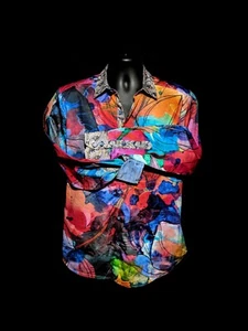 Robert Graham Cadogan Embroidered Tiger Shirt Size 2XL - Picture 1 of 12