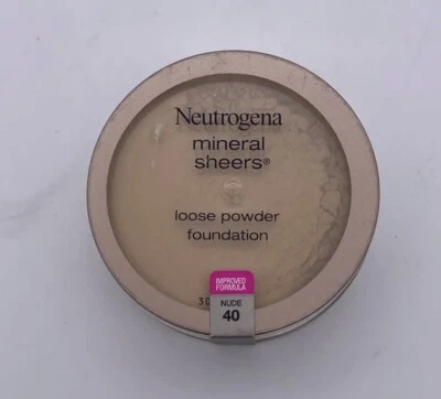 Neutrogena Mineral Sheers Loose Powder Foundation Makeup - Nude 40-NEW SEALED LL - Image 1 of 4
