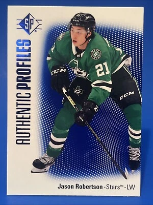 2021-22 SP Authentics Jason Robertson Blue Authentic Profiles Card #AP3 Dallas - Image 1 of 2