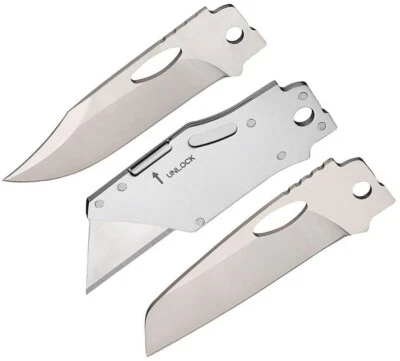 ROXON Replaceable Set Clip/Utility And Sheepsfoot Stainless Construction Blades - Image 1 of 2