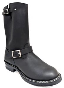 WHITE'S Boots Nomad Engineer Motorcycle Boots Black Leather US Size 11 D NWOB * - Picture 1 of 9
