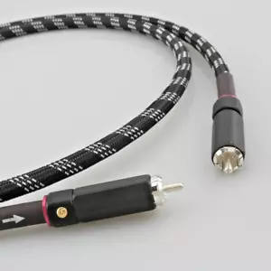 OCC Sliver Plated 75 Ohms Digital Coaxial RCA Cable 1 Meter EXCELLENT! - Picture 1 of 7