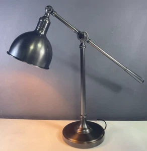 Pottery Barn Cole Task Table Lamp Dimmable - Picture 1 of 9