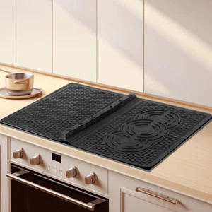 Silicone Glass Stove Top Cover Heat Resistant Glass Cooktop Protector Flat RV... - Picture 1 of 6