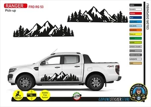 AUFKLEBER 4x4 SEITENKOFFER TÜR FORD RANGER MOUNTAINS PICK UP FRD RG 53 - Bild 1 von 1
