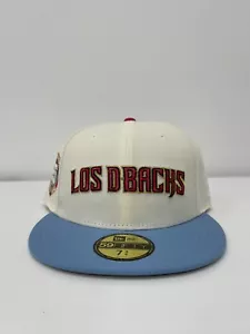 ARIZONA DIAMONDBACKS NEW ERA HAT CLUB 25TH ANNIVERSARY LOS D-BACKS CAP 7 3/4 - Picture 1 of 4