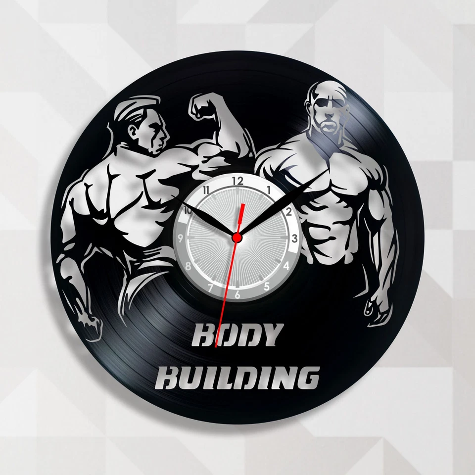 Wall clock Gym clock Sport clock Bodybuilding clocks Vinyl clock - Image 1 of 1