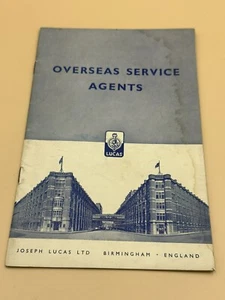 JOSEPH LUCAS LTD BIRMINGHAM • INGLANDIA AGENTES DE SERVICIO EN EL EXTRANJERO Libro de colección - Imagen 1 de 4