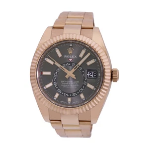 ROLEX 18K Rose Gold 42mm Sky Dweller Annual 326935 Box Warranty Card 2023 NEW - Picture 1 of 5