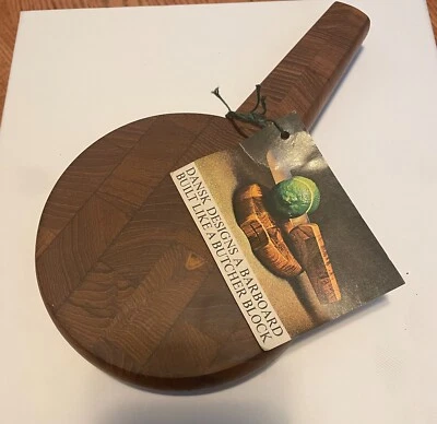 Tablero de barra vintage Jens Quistgaard Dansk MCM con etiqueta original Foto 1 de 4