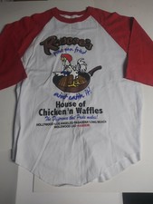Men’s Roscoe’s House Of Chicken N Waffles Quarter Seleve T Shirt Size Large 