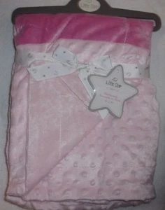 MANTA DE BEBÉ Little Star Reversible Patchwork para visón rosa caliente/rosa claro - Imagen 1 de 2
