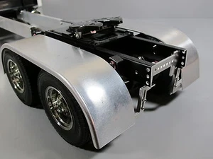 Pair Aluminum Fender + Chassis Mount Kit Tamiya 1/14 King Grand Knight Hauler - Picture 1 of 12