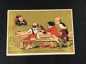 CHROMO CARD COURBE ROUZET HAAS BESANCON  EPOQUE 1880 90  - Picture 1 of 2