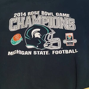 Vintage Michigan State Spartans University 2014 Rose Bowl Sweatshirt Large Mens - Picture 1 of 6