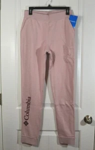 NWT KIDS GIRLS YOUTH COLUMBIA PARK JOGGER SWEATPANTS PINK DRAWSTRING SZ XL - Picture 1 of 7