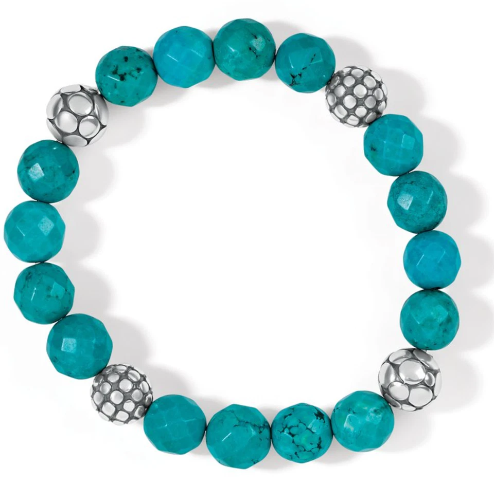 Brighton Pebble Turquoise Stretch Bracelet Style JF9523MSRP: $88 NWT - Image 1 of 1