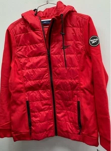 Reebok Women's Red Zip Up Jacket Sz M NWT - Picture 1 of 5