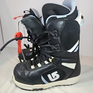 Burton Coco Snowboardstiefel schwarz weiß babyblau TruFit Damengröße 6  - Bild 1 von 8