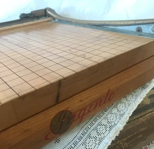 Vintage Paper Trimmer Cutter Ingento #3 Wooden Scrapbook Mixed Media Art - Picture 1 of 7