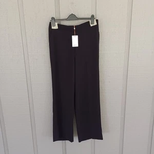 Quince Stretch Crepe Classic Trouser Pants Size 14 30 Women Black Minimalist - Picture 1 of 13