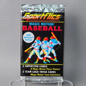 SPORTFLICS 1987 Magic Motion Collector's Edition Baseball Factory Sealed - Picture 1 of 6