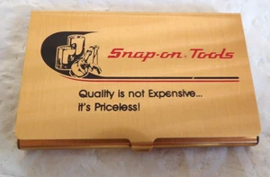 Nueva mini calculadora Snap-on en estuche de latón pulido - Imagen 1 de 5