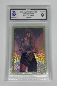 Taylor Swift Panini Pop Stars 2025 MGC Graded 9 Sticker Collection 43 Music - Picture 1 of 2