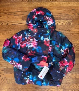 Obermeyer Isla Jacket Teen Girls Ski Snowboard Puffer Floral Size L 14-16 New - Picture 1 of 9