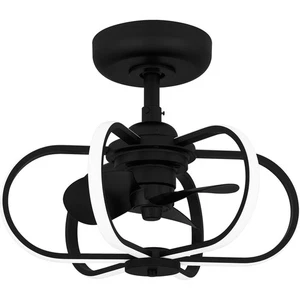 Matte Black LED Fandelier from the Quoizel Fandelier Collection - Picture 1 of 7