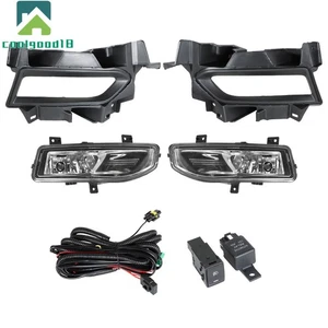 Pair Front Bumper Fog Lights Lamps W/Bezel+Harness For Nissan Versa 2020-2021 - Picture 1 of 16