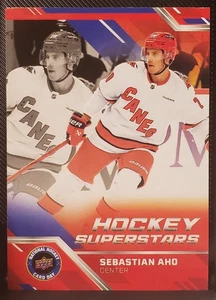 Superestrellas de hockey UD NHCD 2024-25 #NHCD-18 Sebastian Aho Carolina Hurricanes - Imagen 1 de 2