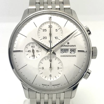 Junghans Meister Chronoscope 027/4121.45 Automatic Day/Date Chronograph Silver - Image 1 of 4
