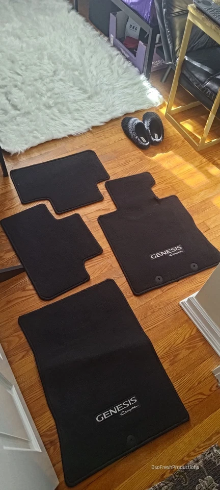 Juego de alfombrillas negras para Hyundai Genesis Coupe 2015 OEM Foto 1 de 1