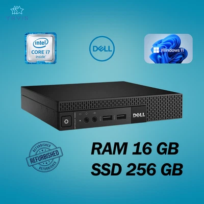 PC DESKTOP DELL 9020 MINI INTEL I7 RAM 16GB SSD 256GB WIN 11 PRO RICONDIZIONATO - Immagine 1 di 4