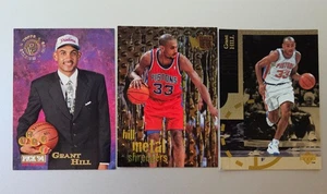 Grant Hill 3 Card Lot 1994 St Club RC / 1995 UD Special Edition / 1996 FL Metal - Picture 1 of 4